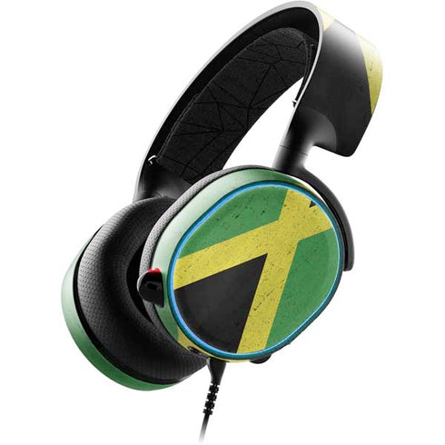 Jamaica Flag Distressed SteelSeries Arctis 3 Skin